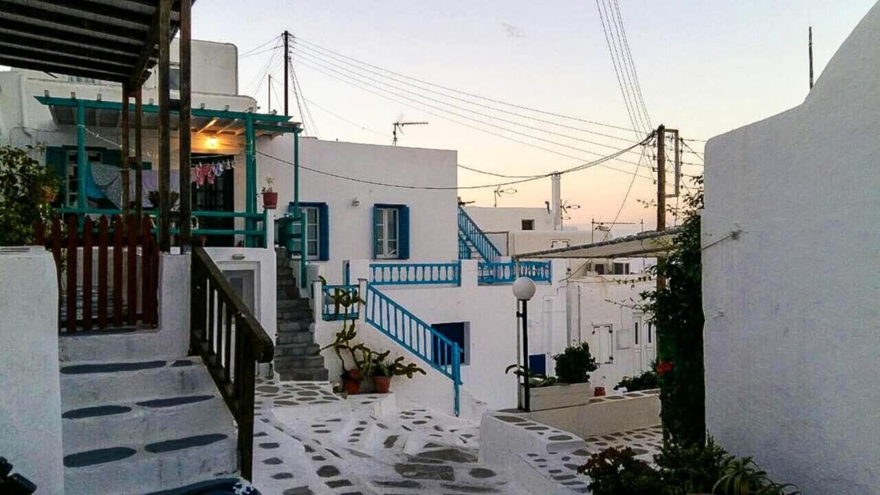 Willa Traditional Split Level House In Mykonos Town Zewnętrze zdjęcie
