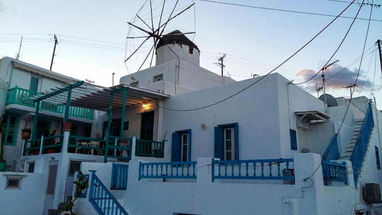 Willa Traditional Split Level House In Mykonos Town Zewnętrze zdjęcie